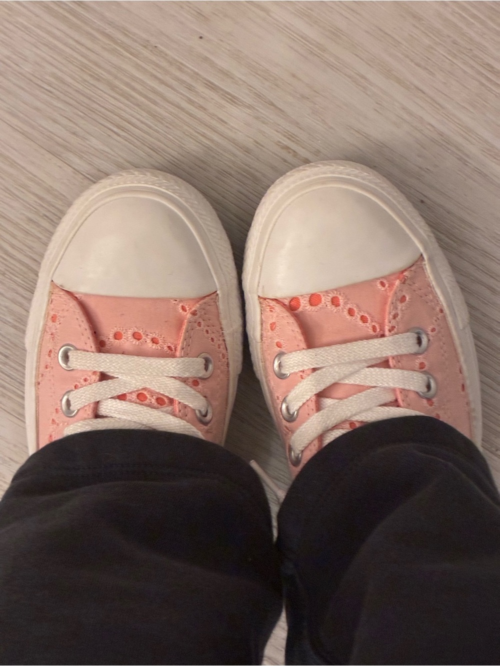 Limited Edition Embroidered Pink Converse